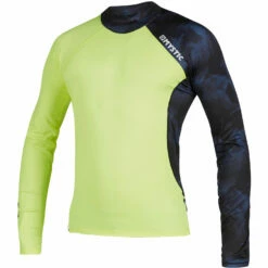 Mystic Crossfire Longsleeve Rash Weste- Navy / Lime