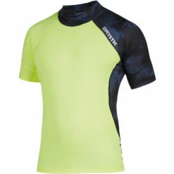 Mystic Crossfire Shortsleeve Rash Weste- Navy / Lime