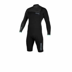 Mystic Star 3 / 2Mm Shorty Neoprenanzug Mit Doppeltem Frontreißverschluss Und Langem Arm - Schwarz -Coast Water Sports Verkaufs-Shop 2020 Mystic Longarm Shorty Wetsuit Black 35400 2