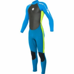 Alder Junior Impact 3/2Mm Fullsuit Neoprenanzug- Flo Lime