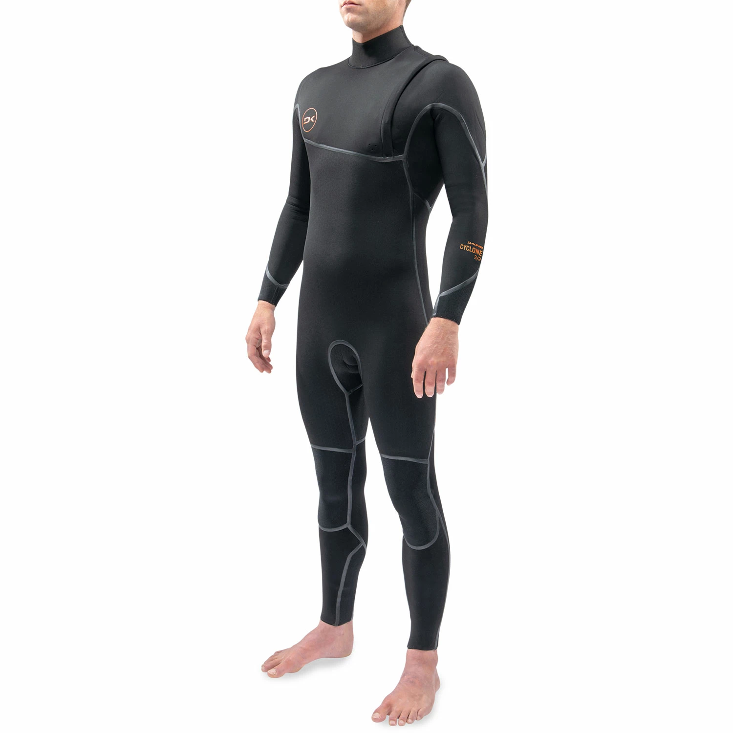 Dakine Cyclone 3 / 2Mm Reißverschlussfreier Fullsuit Neoprenanzug- Schwarz 4 Dakine Cyclone 3 / 2Mm Reißverschlussfreier Fullsuit Neoprenanzug- Schwarz – Bild 2