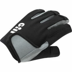 Gill Junior Deckhand Kurzfingersegelhandschuhe- Schwarz