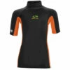 Sola Junior Kurzarm Rashvest- Schwarz / Orange