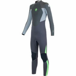 Alder Junior Stealth 5/4/3Mm Bz Fullsuit Neoprenanzug- Jet Black / Lime