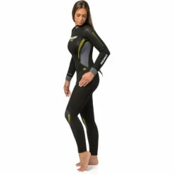 Cressi Fast Lady Damen 5Mm Neoprenanzug - Schwarz/gelb