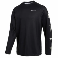 Mystic Bolt Longsleeve Rash Vest - Schwarz