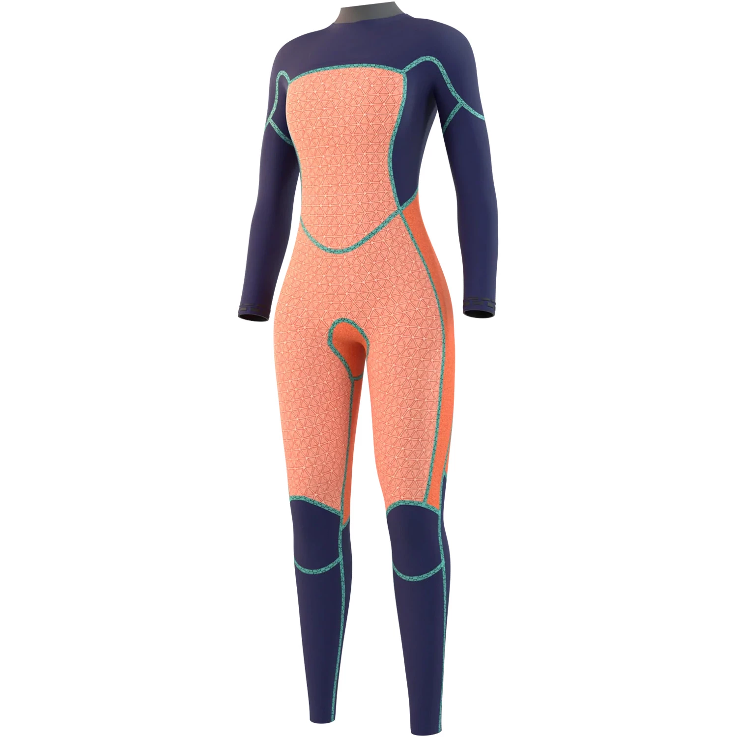 Mystic Womens Jayde 5/4Mm Chest-Zip Fullsuit Neoprenanzug- Navy 5 Mystic Womens Jayde 5/4Mm Chest-Zip Fullsuit Neoprenanzug- Navy – Bild 3