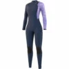 Mystic Womens Jayde 5/4Mm Chest-Zip Fullsuit Neoprenanzug- Navy -Coast Water Sports Verkaufs-Shop 2023 Mystic Jayde Fullsuit Double Front Zip Wetsuit Navy 1