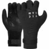 Mystic Roam 3 Mm Pre Curved Neoprenanzug-Handschuhe- Schwarz -Coast Water Sports Verkaufs-Shop 2023 Mystic Roam Gloves