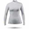 Zhik Womens Eco Spandex Rash Guard Langarm - Platinum -Coast Water Sports Verkaufs-Shop 2023 Zhik DTP 0063 W PLT Front
