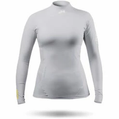Zhik Womens Eco Spandex Rash Guard Langarm - Platinum