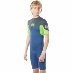Rip Curl Junior Dawn Patrol 3/2Mm Shorty Neoprenanzug- Blau Grau Wsp8Bj -Coast Water Sports Verkaufs-Shop 80109 WSP8EJ 0131 1