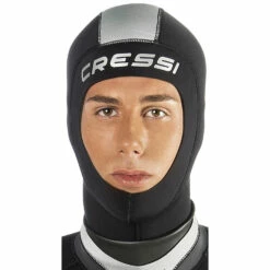 Cressi Damen 5Mm Neoprenanzug Kapuze - Schwarz/silber