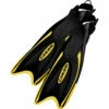 Cressi Palau Long Verstellbare Flossen Schnorchelnden Flossen - Schwarz / Gelb -Coast Water Sports Verkaufs-Shop Cressi Palau Fins Black Yellow