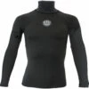Alder Spirit Langarm Polypro Thermal Rash Weste - Schwarz -Coast Water Sports Verkaufs-Shop SPIRIT MENS SS THERMAL