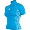 Alder Cruz Junior Girls Kurzarm Rashguard- Hellblau -Coast Water Sports Verkaufs-Shop WABCRL LB