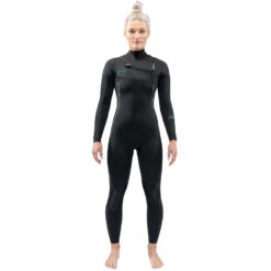 Dakine Damen Mission 4/3Mm Chest-Zip Fullsuit Neoprenanzug- Schwarz