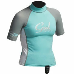Gul Surf Junior Mädchen Short Sleeve Rashguard- Glacier / Weiß