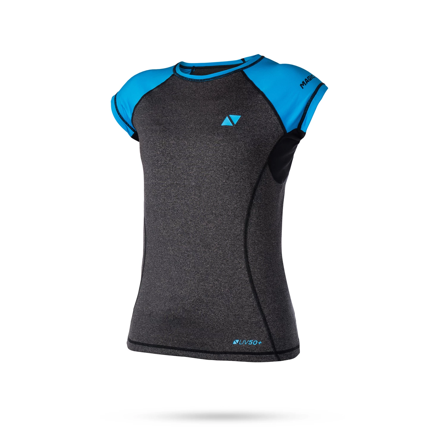 Magic Marine Damen Energie Short Sleeve Rashvest- Blau